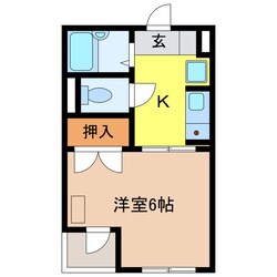 井上第３マンションの物件間取画像